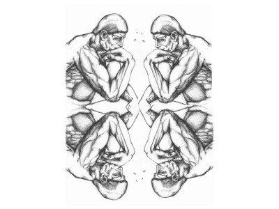 Vier Denker von Rodin - Copyright Alina Rose