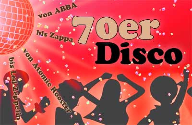 70er Disco Party in der Druckerei