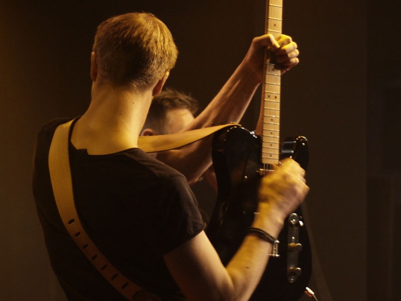 Gitarren-Workshop in der Druckerei