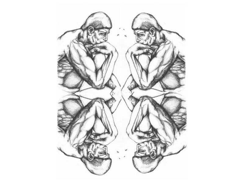 Vier Denker von Rodin - Copyright Alina Rose